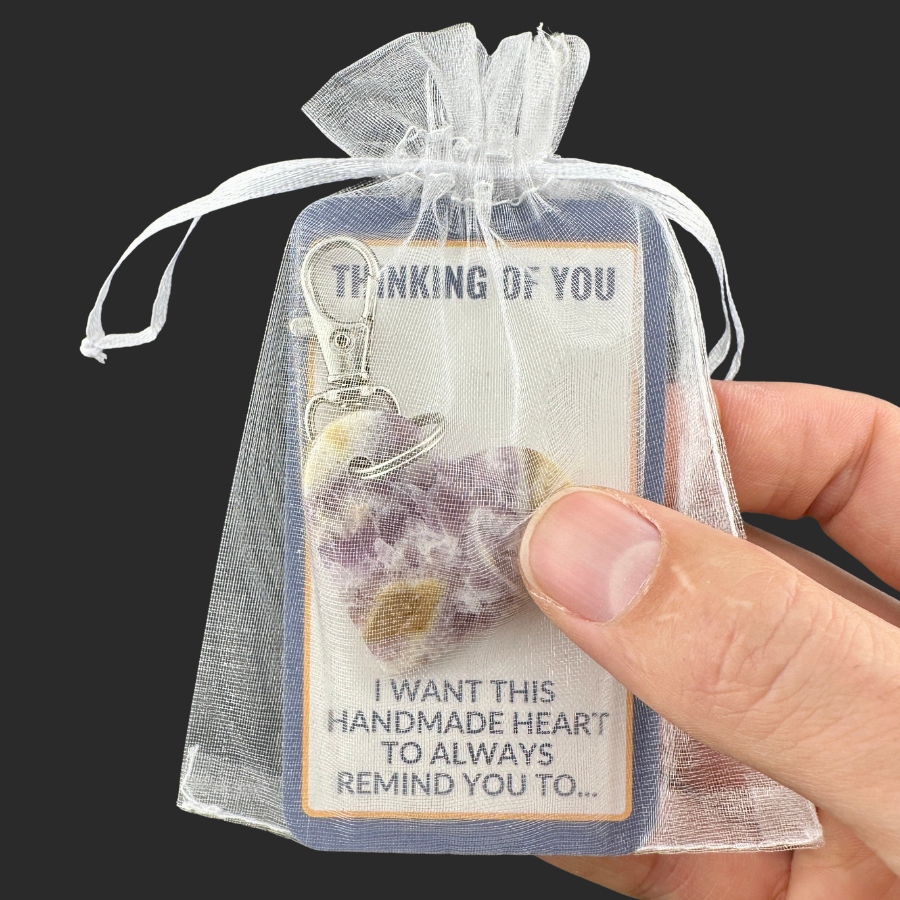 Large Dream Amethyst Keychain