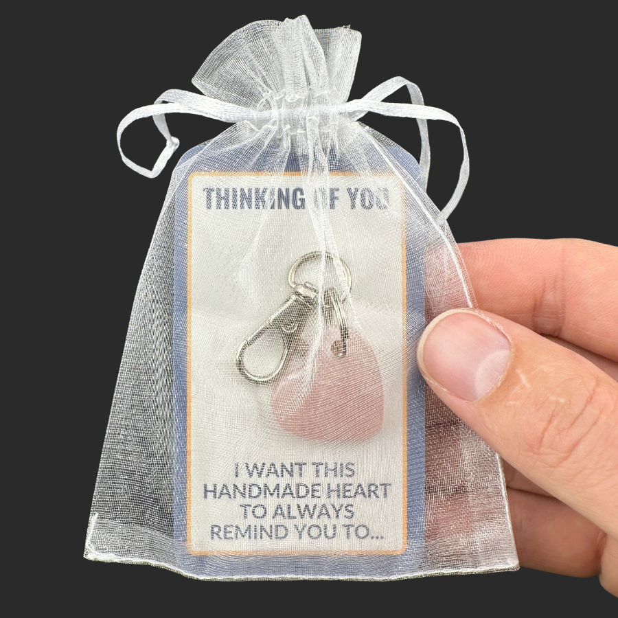 Rose Quartz Keychain