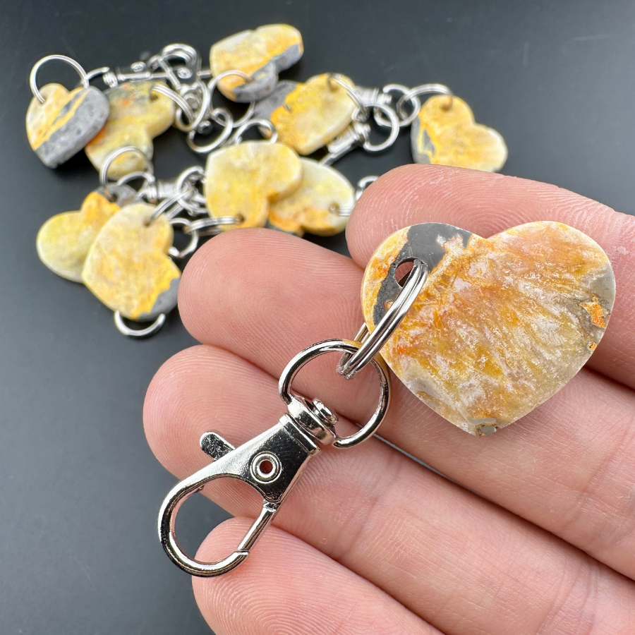 Bumblebee Jasper Keychain