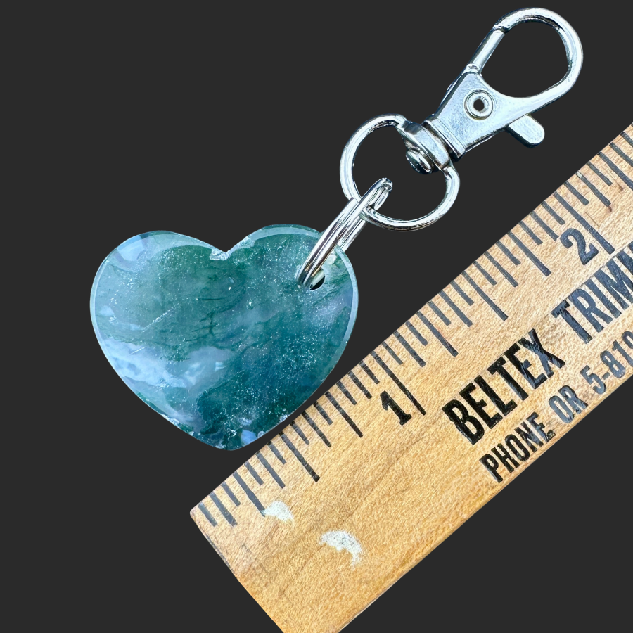 Moss Agate Keychain