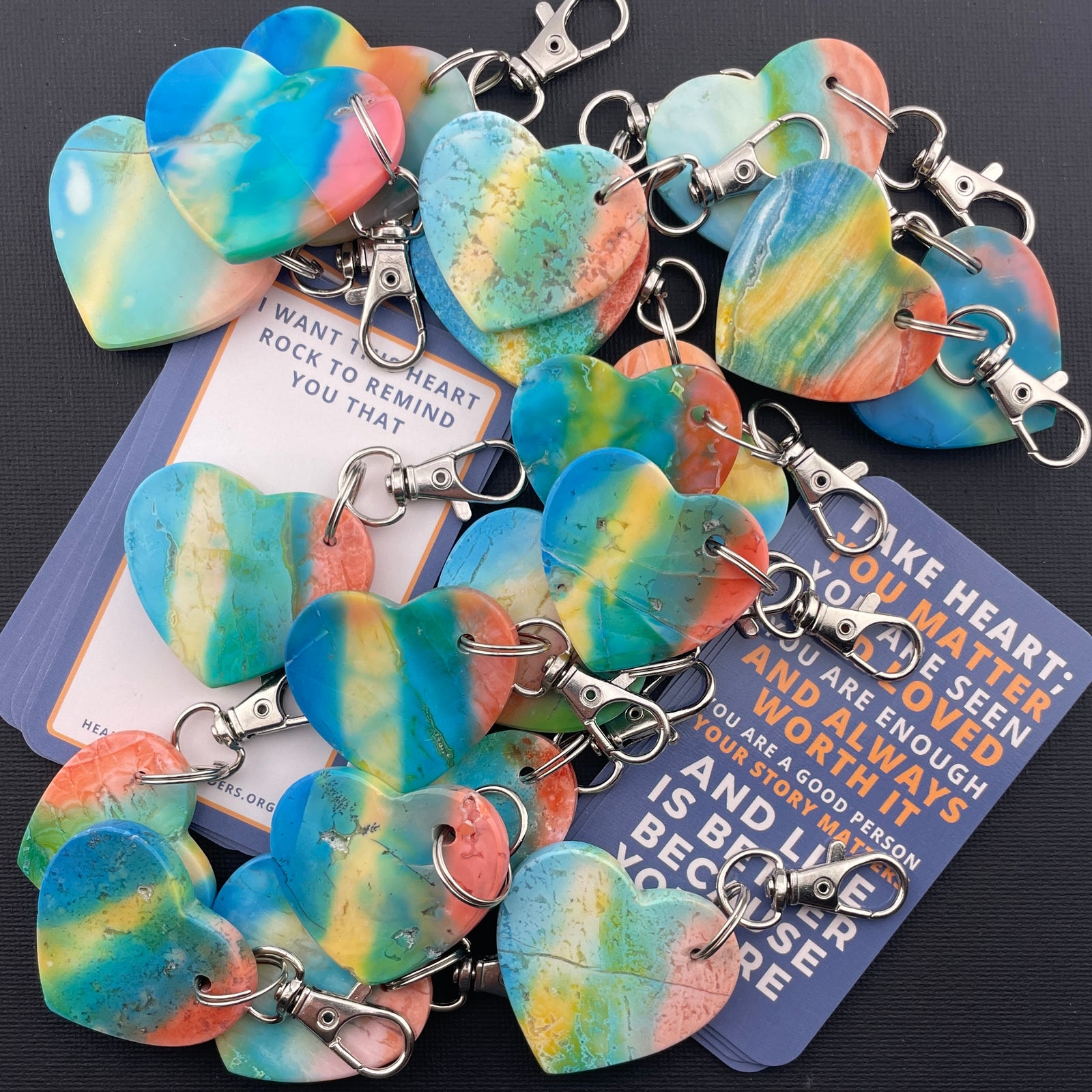 Rainbow-Dyed White Lace Agate