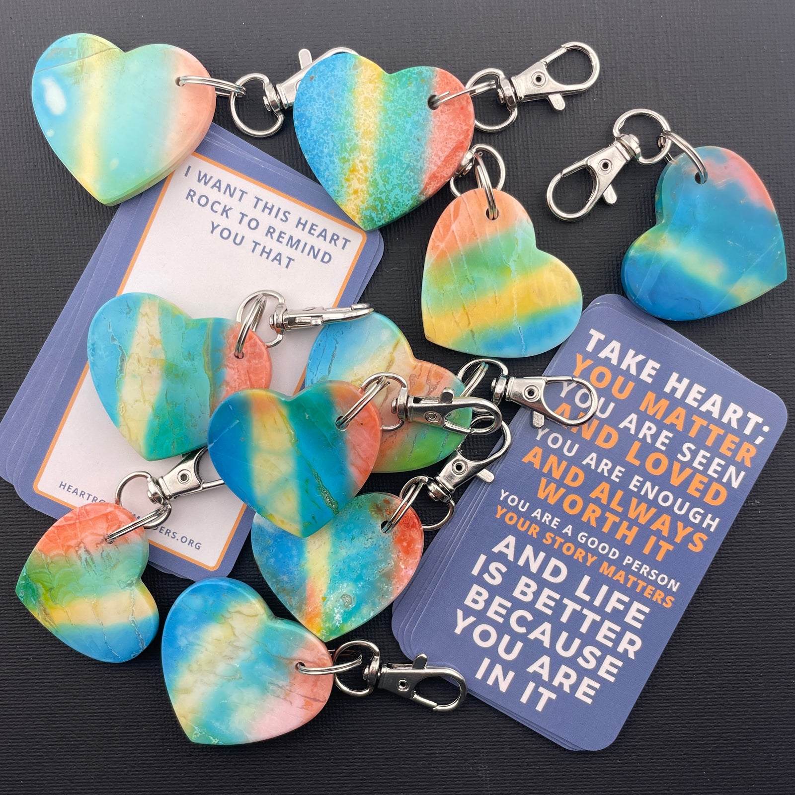 Rainbow-Dyed White Lace Agate