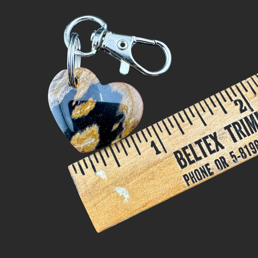 Petrified Wood Keychain