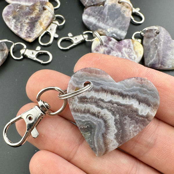 Large Dream Amethyst Keychain