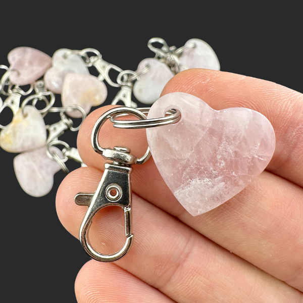 Rose Quartz Keychain