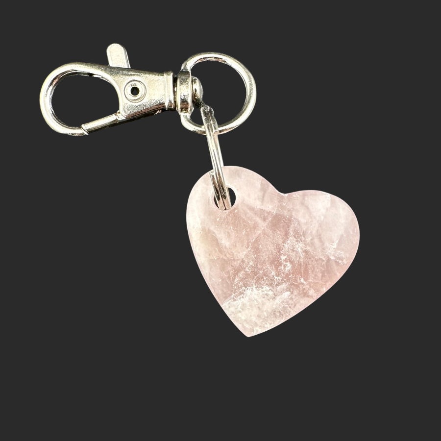 Rose Quartz Keychain
