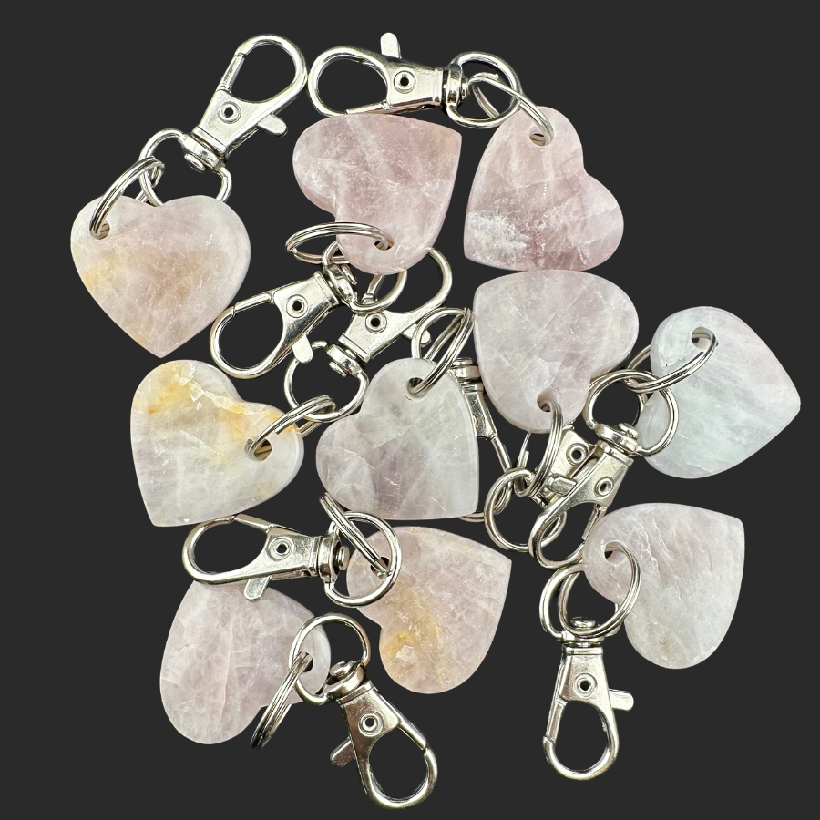 Rose Quartz Keychain