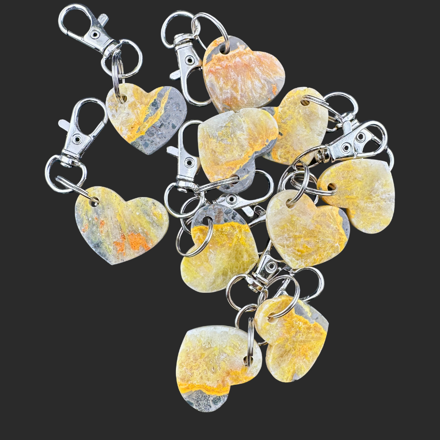 Bumblebee Jasper Keychain