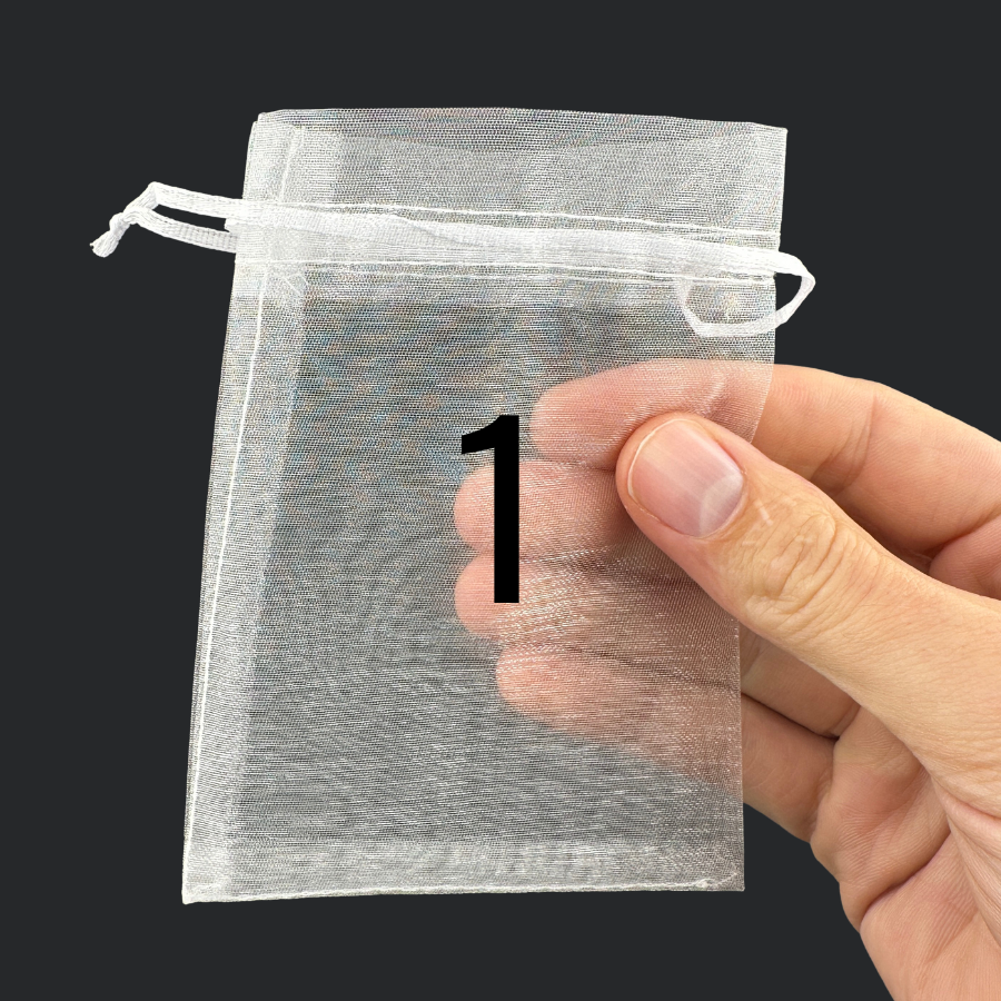 A single white gift bag.