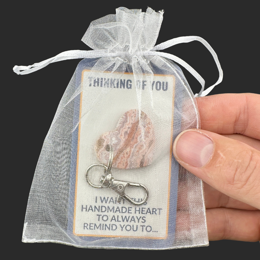 Pink Crazy Lace Keychain