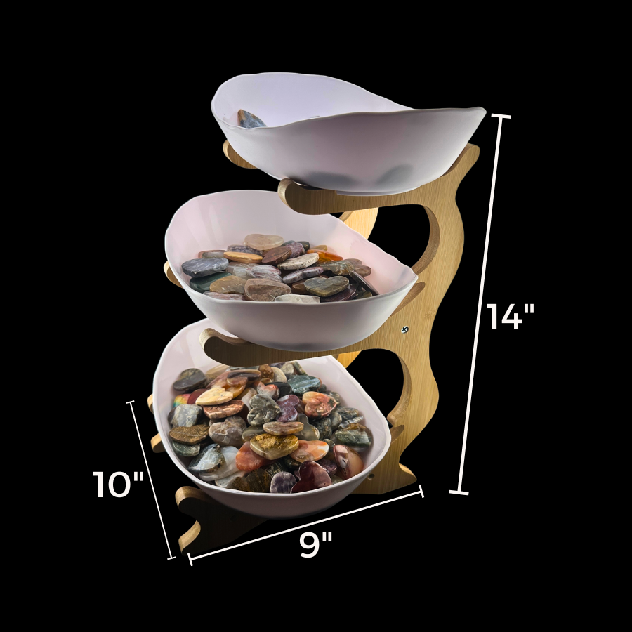 3-Tiered Bamboo Display