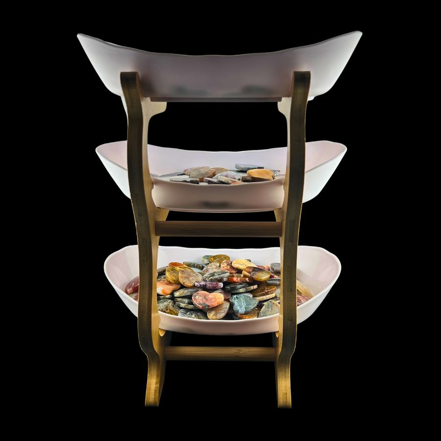 3-Tiered Bamboo Display