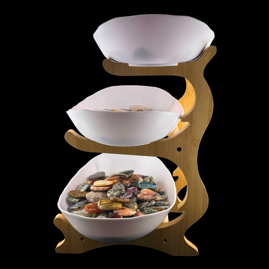 3-Tiered Bamboo Display