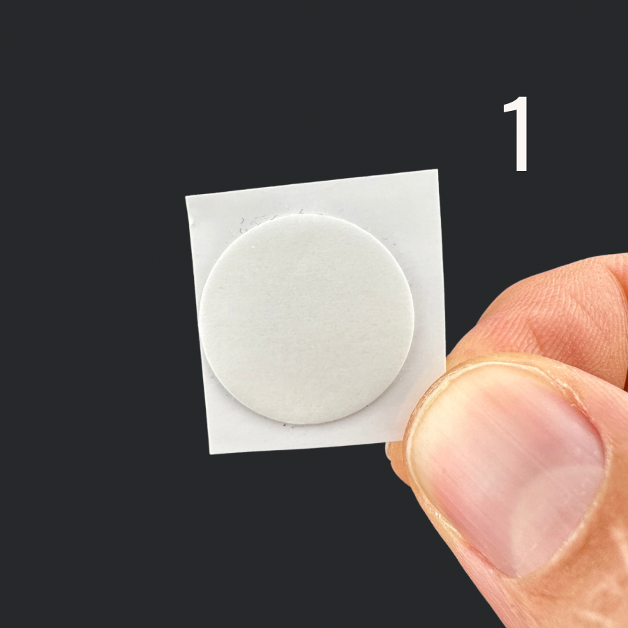 1-inch Clear Adhesive Dot