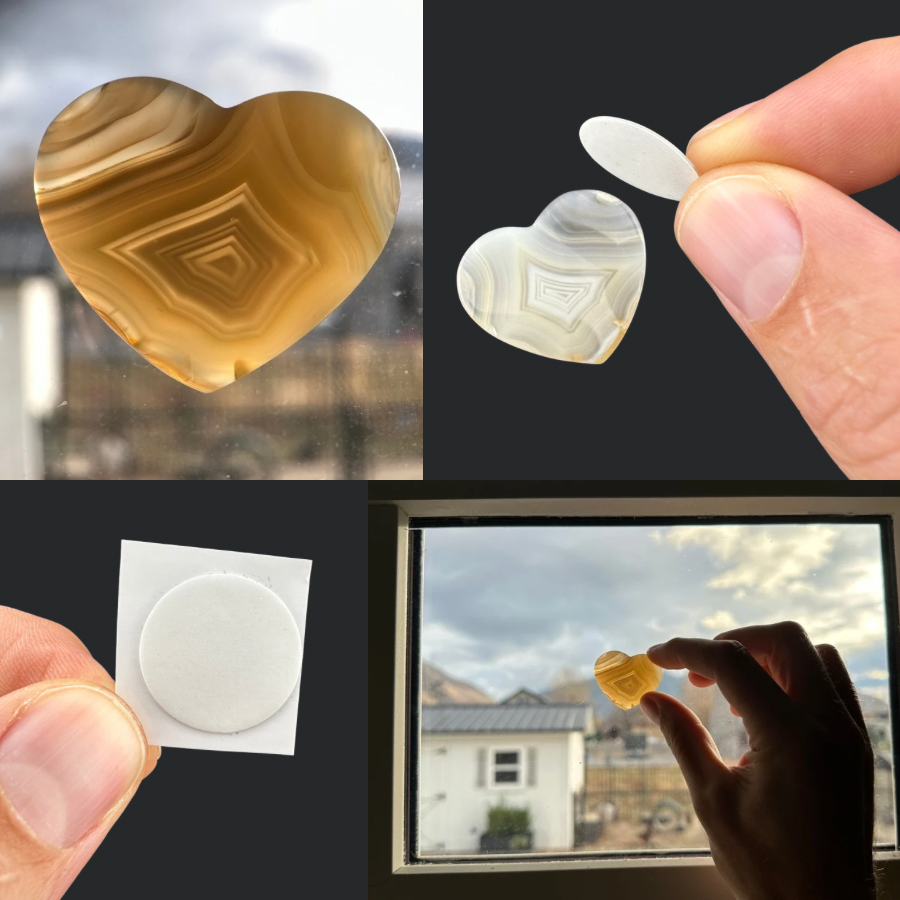 1-inch Clear Adhesive Dot