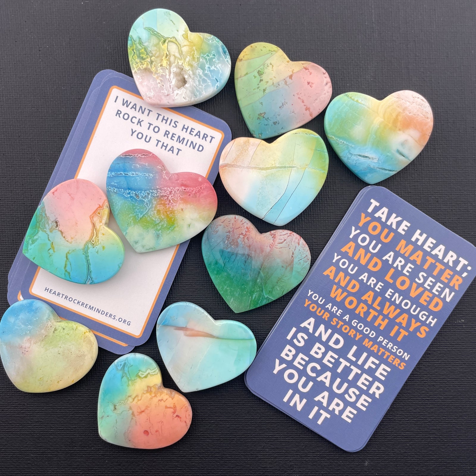 Rainbow-Dyed White Lace Agate