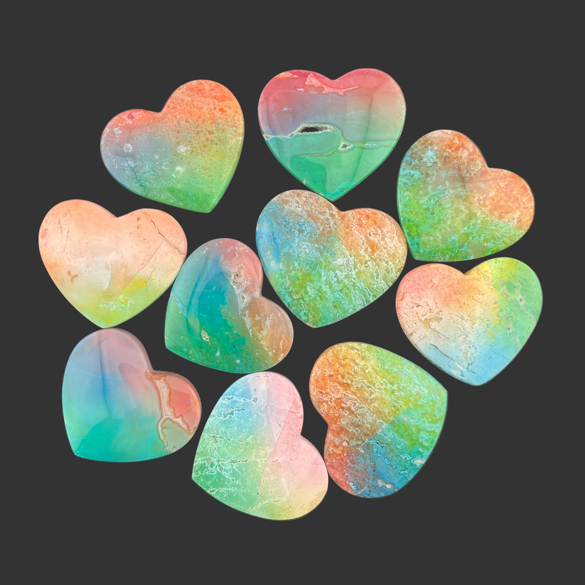 Wholesale: Best-Sellers: Rainbow-dyed White Lace Agate