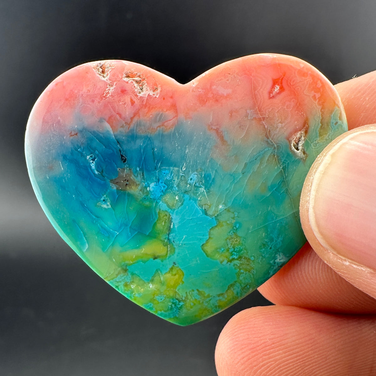 Rainbow-dyed White Lace Agate