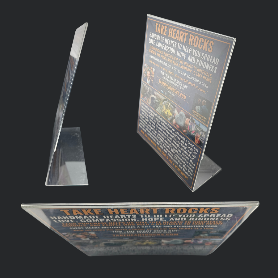 Sign: Take Heart Rocks Message