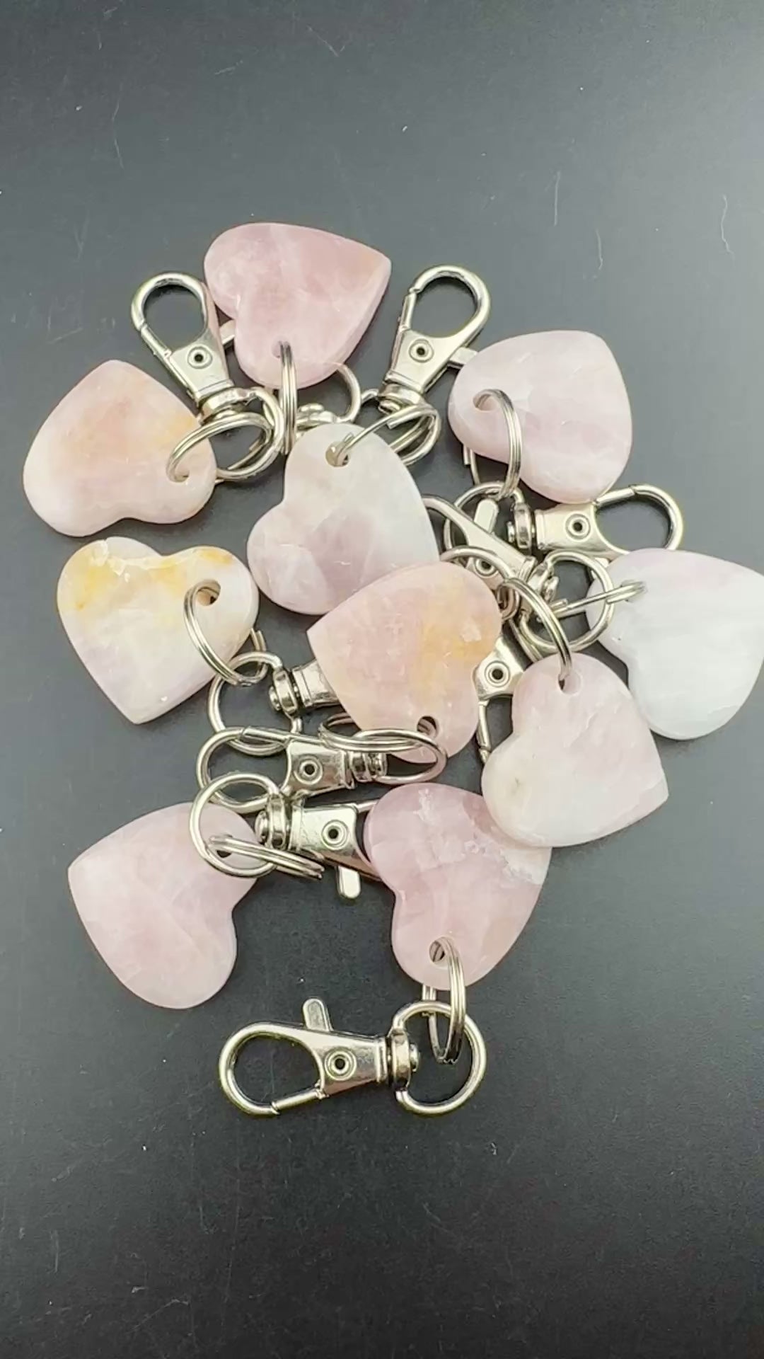 Rose Quartz Keychain