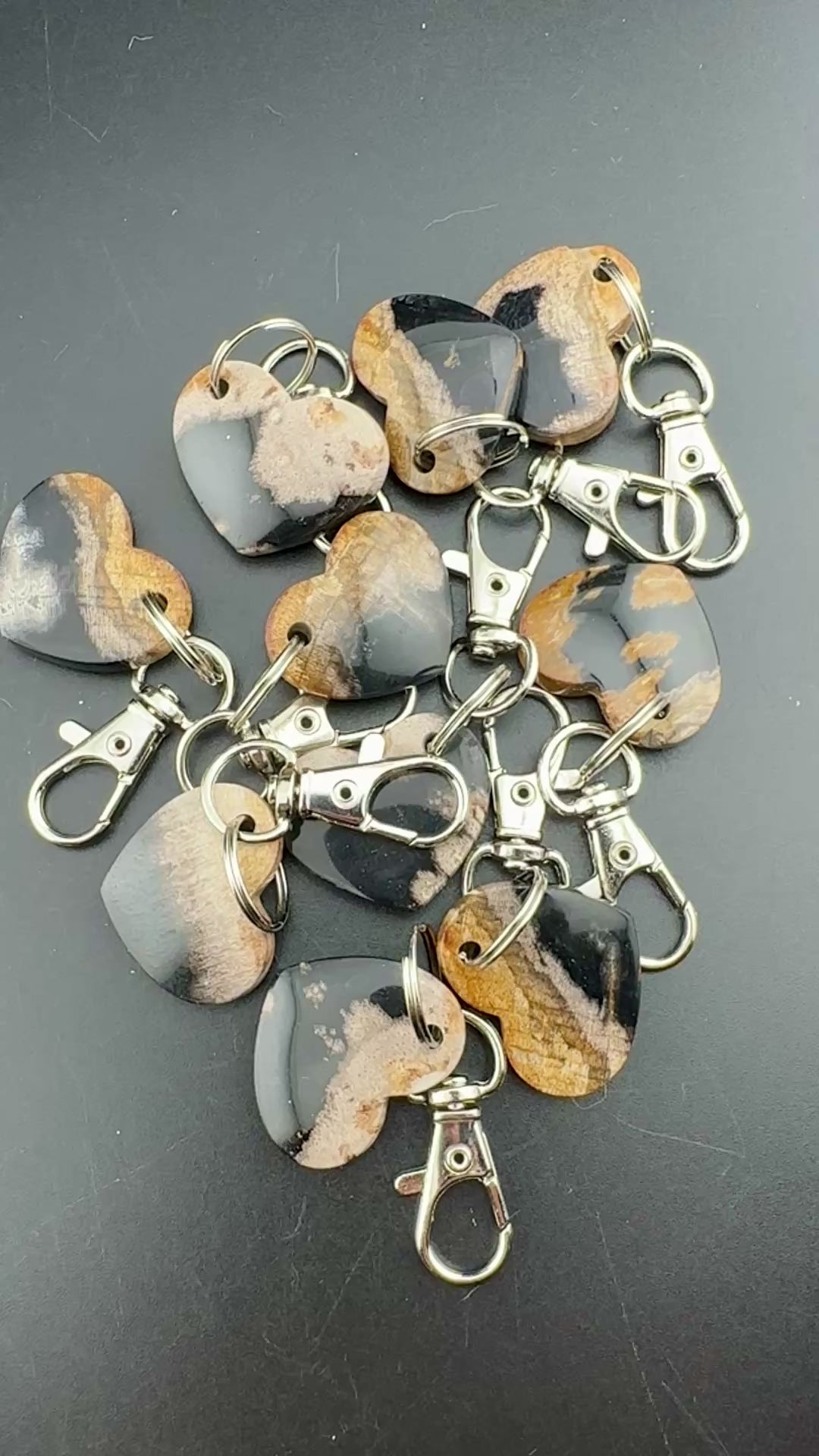 Petrified Wood Keychain